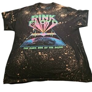 Liquid Blue Mens Tie Dye Pink Floyd The Dark Side Of The Moon Tee XL